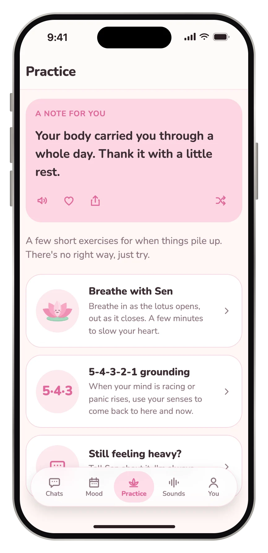 Daily note and short exercises in Sen